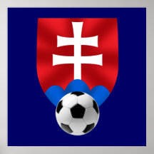 Slovakia soccer emblem for Slovaks worldwide Poster