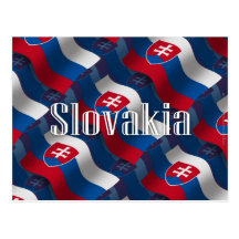 Slovakia Waving Flag Postcard