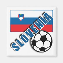 SLOVENIA World Soccer Fan Tshirts Refrigerator Magnet