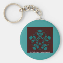 Slovenian Carnations Keychain