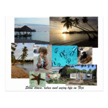 Slow Down, Relax, Enjoy life in Fiji Post Card