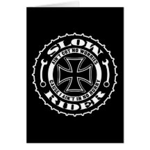 Slow Rider Greeting Cards