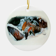 Sly Fox Christmas Tree Ornaments