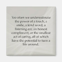 Small Acts of Caring Fridge Magnet