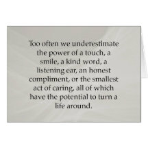 Small Acts of Caring Greeting Cards