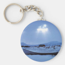 Small Boat on Shore Key Chains