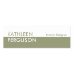 Small two tone colour block green professional business card templates