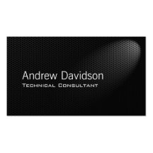 Smart metal grey mesh in spotlight business cards