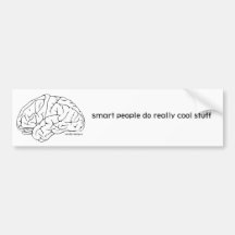 smart people bumper sticker