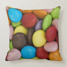 Smarties background pillow