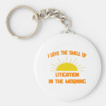 Smell of Litigation in the Morning Key Chain