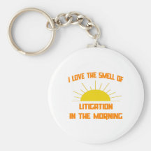 Smell of Litigation in the Morning Key Chain