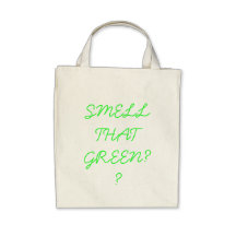 smell that green canvas bags