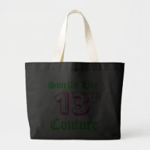 Smells Like 13th Couture Canvas Bag