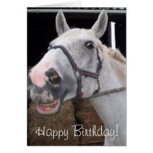 Smile Horse wish Happy Birthday! Card