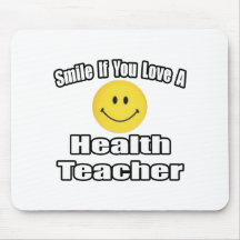 Smile If You Love A Health Teacher Mousepads