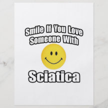 Smile If You Love Someone With Sciatica Flyer Design