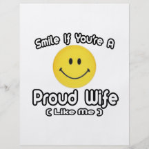 Smile If You're a Proud Wife (Like Me) Flyer