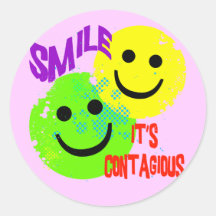 SMILE IT'S CONTAGIOUS STICKERS