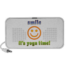 Smile It's Yoga Time! Health Fitness New Age Mp3 Speakers