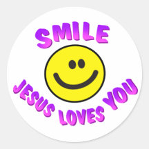 Smile, Jesus Loves You Sticker