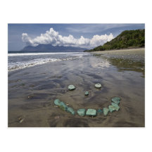Smile on Blue stone beach Postcard
