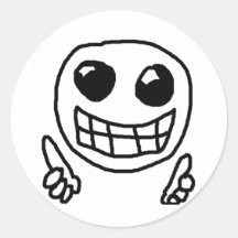 Smiles Are Awesome! Round Stickers