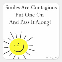 Smiles Are Contaigous! Sticker