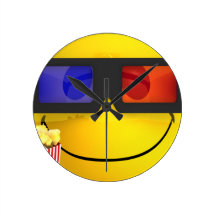 Smiley 3d glasses and popcorn