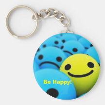 smiley, Be Happy! Key Chain