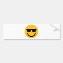 Smiley cool sunglasses bumper sticker