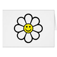 Smiley Daisy Greeting Card