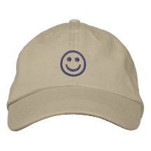 Smiley Embroidered Hat