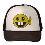 Smiley Face Giving A Finger Trucker Hat