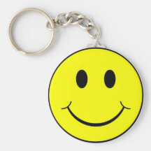 smiley face keychain