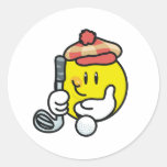 Smiley Golf Sticker