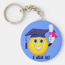 Smiley Graduate Key Chains