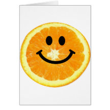 Smiley Orange Slice Card