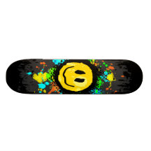 Smiley Splatter Skateboard