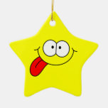 Smiley Star Ornament