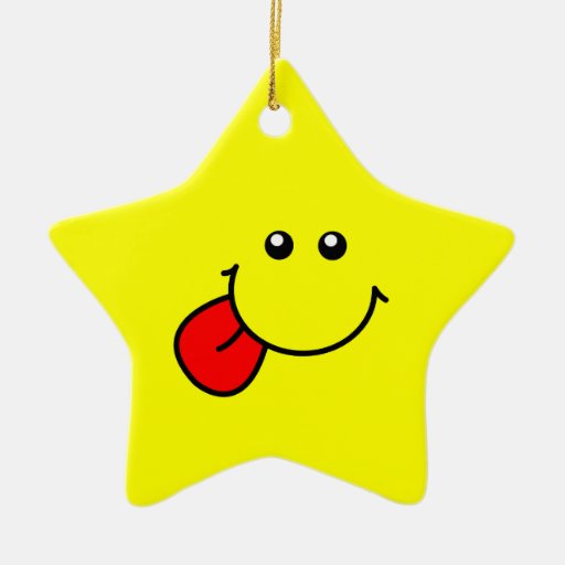 Smiley Star Ornament