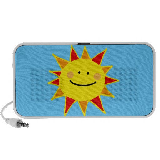 Smiley sun notebook speakers