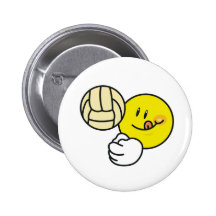 Smiley Volleyball Buttons