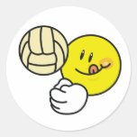 Smiley Volleyball Stickers