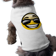SMILEY WITH SUN GLASSES DOGGIE T SHIRT
