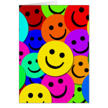 SMILEYS COLLAGE GREETING CARD