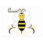 Smiling Bumble Bee Queen Bee Postcard