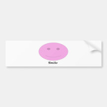 Smiling Face Bumper Sticker