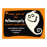 Smiling ghost invitation card invitations