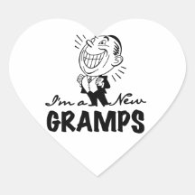 Smiling New Gramps T-shirts and Gifts Stickers